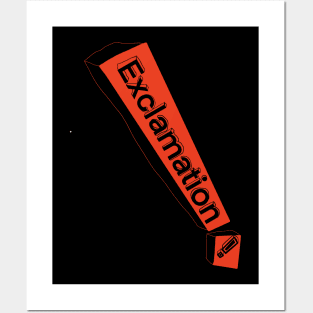 Graphic Exclamation Mark Posters and Art